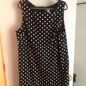 Dress Barn black and white polka dot dress